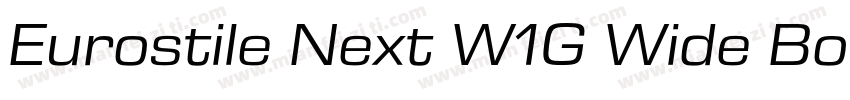Eurostile Next W1G Wide Bold It字体转换